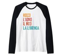 Rocco L'Uomo Il Mito La Leggenda Festa di Compleanno Raglan Baseball Tee