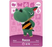 Rocco - Nintendo Animal Crossing Happy Home Designer Series 4 Amiibo Card - 322
