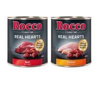 Rocco Real Hearts 6 x 800g - Chicken with Whole Chicken Hearts