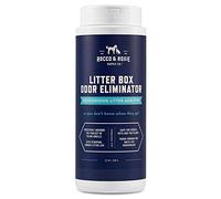 Rocco & Roxie Litter Box Odor Eliminator, Best Natural Urine Deodorizer for Cat Litter Boxes Cats Smell Control, Odor Absorber, Safe for Kitty, 12 oz