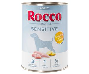 Rocco Sensitive Saver Pack 24 x 400g - New Recipe: Chicken with Potatoes
