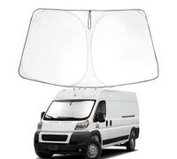 ROCCS Windshield Sunshade UV Ray Reflector for 2014-2022 Dodge RAM ProMaster Full Size Cargo Van Chassis Cab Cutaway Front Window Sun Shade Shield Cover Foldable Reflective Sun Visor