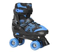Roces Boys Quaddy 3.0 Boy Adjustable Roller Skates, boys, Adjustable children's roller skates, 550094, black-astro blue, 26/29