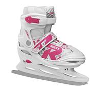 Roces Children's Jokey Ice 2.0 Girl Adjustable Ice Skates, White-Fuchsia, 26-29 EU