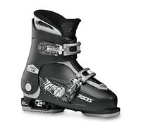 Roces IDEA UP 19.0-22.0 450491 Children's Adjustable Ski Boots, Black/Silver, 30-35