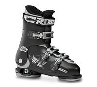 Roces Idea Up Children's Adjustable Ski Boots, Black/Silver, 36-40