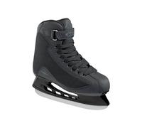 Roces Men's RSK 2 Durable Reinforced Upper Anatomic Padding Lace & Power Strap Closure Outdoor Rink Sport & Leisure Ice Hockey Skate, Stainless Steel Blades, Black, 9