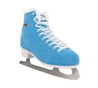 Roces Suede Eco-Fur Figure Skates Blue and White 450702 004