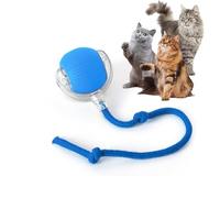 Rocfish Durable Interactive Cat Toys for Indoor Cats, Smart Automatic Cat Chase Ball Toy, Upgraded Speedy Tail Kitten Toy for Bored Indoor Adult Pets (Blue)