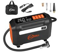 ROCGORLD R8 Tire Inflator Portable Air Compressor, DC 12V Air Compressor for Car with Large Dual Digital Screen, 3X Faster Inflation Air Pump for Car Tires, Bike, Ball, Motor - Car Accessories