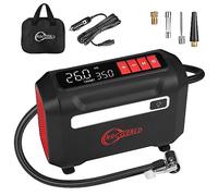 ROCGORLD R8 Tire Inflator Portable Air Compressor, DC 12V Air Compressor Portable with Large Dual Digital Screen, 3X Faster Inflation Air Pump for Car, Bike, Ball, Motor
