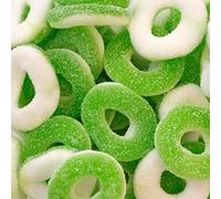 Roch Sweets Sweetzone Fizzy Apple Ring Sweets 1kg Bag