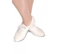 Roch Valley AJSR Leather Jazz Shoe Black, White, 8 Child UK