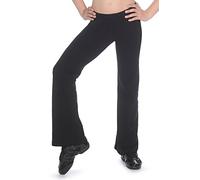 Roch Valley Cotton/Lycra Boot Leg Jazz Pants Age 5-6 Black