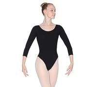 Roch Valley CTSLEO 3/4 Sleeved Leotard Black Ladies 14/16 (Adults) 16