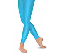 Roch Valley Footless Nylon/Lycra Tights Age 7-8 Kingfisher