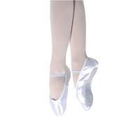 Roch Valley Full Sole Satin Ballet Shoes - Regular Fit C7 White