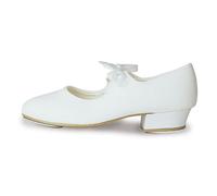 Roch Valley Girls Adults Dance Soft Pumps Tap Shoes Canvas Black White Women LHC