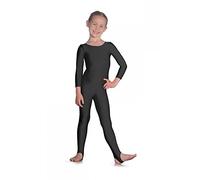 Roch Valley Long Sleeve Nylon/Lycra Catsuit Age 7-8 Black