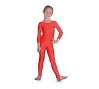 Roch Valley Long Sleeve Nylon/Lycra Catsuit Age 9-10 Red