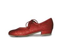 ROCH VALLEY LOW HEEL GLITTER EFFECT TAP SHOES CHILD 5-ADULT 8 RUBY RED DOROTHY