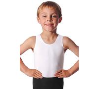 Roch Valley Oliver Sleeveless Mens/Boy's Leotard White Aged 11-13 146-152cm (3A)