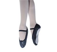 Roch Valley Ophelia Full Sole Leather Ballet Shoes, Black, 9 Child UK