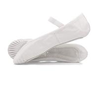 Roch Valley Ophelia Full Sole White Leather Ballet Shoes (White, 3.5)