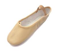 Roch Valley Ophelia Leather Ballet Shoes Full Suede Sole Pre-Attached Elastics New Improved Sizing! (3 EUR 36 (Adult), Pink)