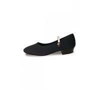 Roch Valley Regulation Low Heel RAD Canvas Character Shoes C13 Black