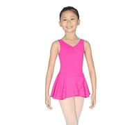 Roch Valley RVMedley Sleeveless leotard with attached skirt Age 3-4 Mulberry