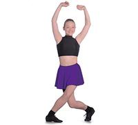 Roch Valley Women's LCSS Nylon Lycra Short Circular Skirt, Purple, Age 5-8