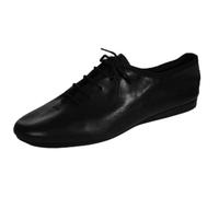 Roch Valley Unisex Leather Jazz Shoes for Modern Dance, Jazz Dance & Performing Arts Style AJSR in Black or White from Ltd - UK Manufacturer C8 Black