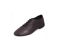Roch Valley Women's AJSS Suede Sole Jazz Shoes, Black, 7.5 UK