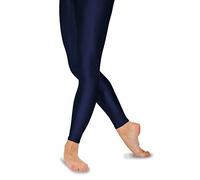 Roch Valley Women's Footless Nylon/Lycra Tights, Navy Blue, Age 3-4
