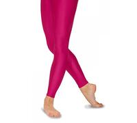 Roch Valley Footless Nylon/Lycra Tights Age 11-13 Raspberry