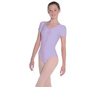 Roch Valley Women's Jeanette Short Sleeve Leotard, Lilac, M