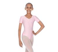 Roch Valley Women's Jeanette Short Sleeve Leotard, Pale Pink, Age 7-8