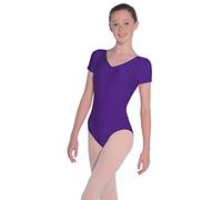 Roch Valley Women's Jeanette Short Sleeve Leotard, Purple, Age 3-4