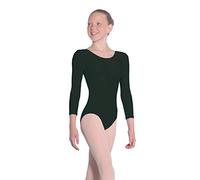 Roch Valley Women's Julie Long Sleeve Leotard, Black, Age 5-6