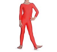 Roch Valley Long Sleeve Nylon/Lycra Catsuit Age 7-8 Red