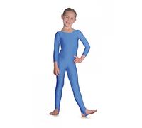 Long Sleeve Nylon/Lycra Catsuit Age 11-13 Royal