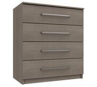 Rochester 4 Drawer Chest - Grey Oak On Express Delivery And Ready Assembled