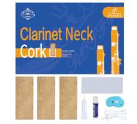 ROCHIX 1890 Clarinet Parts Kit, Including Clarinet Cork, Glue, Knife, Taping, Sandpaper, and 3 Pcs Corks