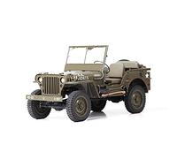 ROCHOBBY RC Car 1:6 1941 MB Scaler Willys Jeep Remote Control Vehicle Military Truck Ready Set, 2.4Ghz RC Truck with 180 Brushed Motor, LED Lights for Adults