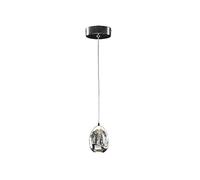 Schuller Valencia LED pendant light Rocio, 1-bulb, metal, glass, chrome