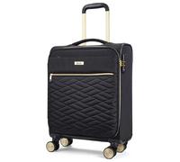 Rock 8 Wheel Soft Suitcase - Small, Black