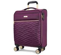 Rock 8 Wheel Soft Suitcase - Small, Purple