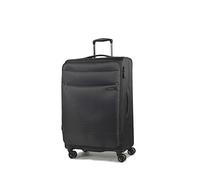 Rock 83cm Deluxe-Lite Super Lightweight Expanding 8 Wheel Spinner Luggage Black Large