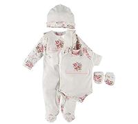 Rock a Bye Baby 5 piece Cream & Vintage Floral Layette Set Newborn